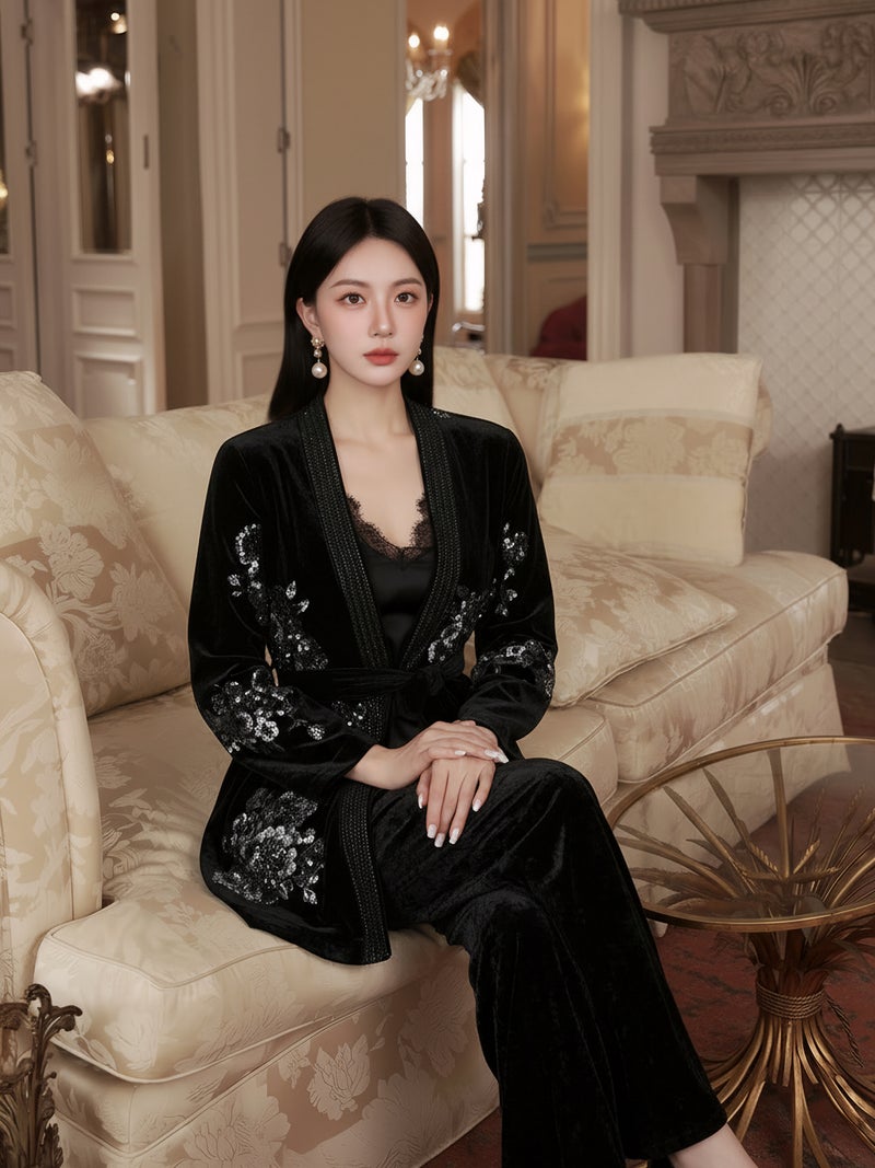 Yailla Versatile Modern Chinese Retro Style High-End Feel Trending This Year Luxurious and Elegant Heavy-Duty Embroidered Cotton-Padded Skirt for Women Niche Design Tang Skirt - Image 2